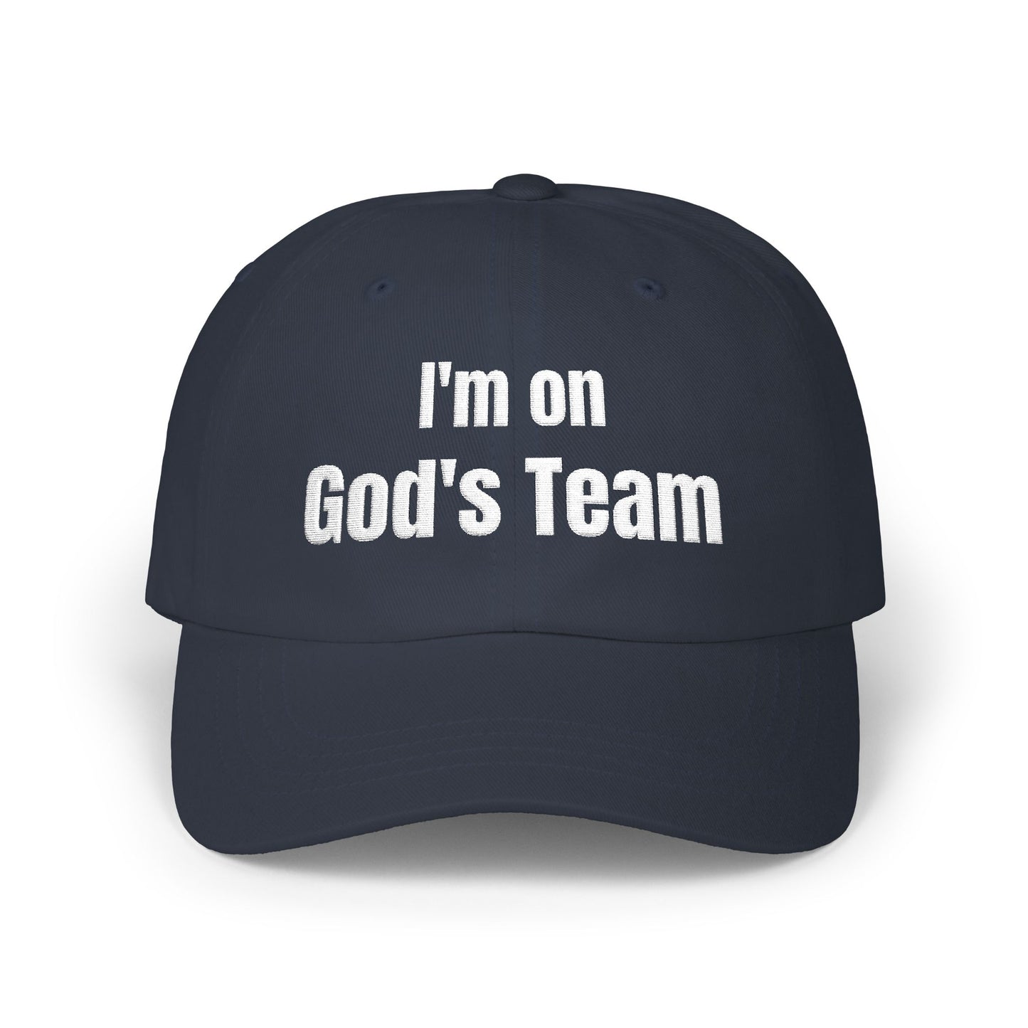 I'm On God's Team Christian Hat, Faith Dad Cap for Men & Women | Christian hat | Custom Church Merch