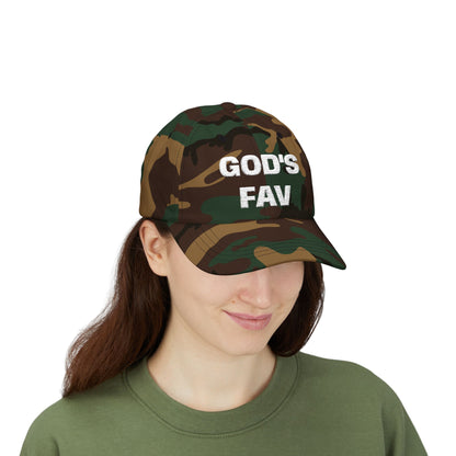 God’s Fav Christian Dad Cap — Embroidered Faith Baseball Hat