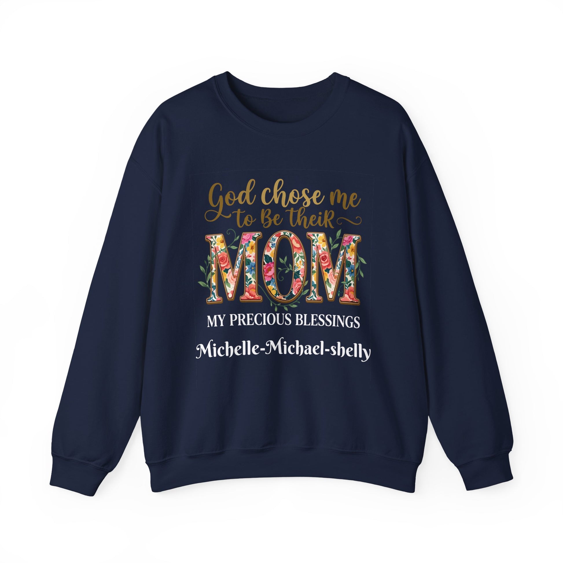 God Chose Me to Be Their Mom Personalized Sweatshirt | Christian hoodie | Custom Church Merch