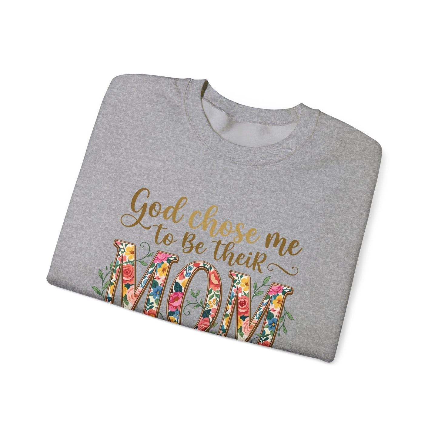 God Chose Me to Be Their Mom Personalized Sweatshirt | Christian hoodie | Custom Church Merch