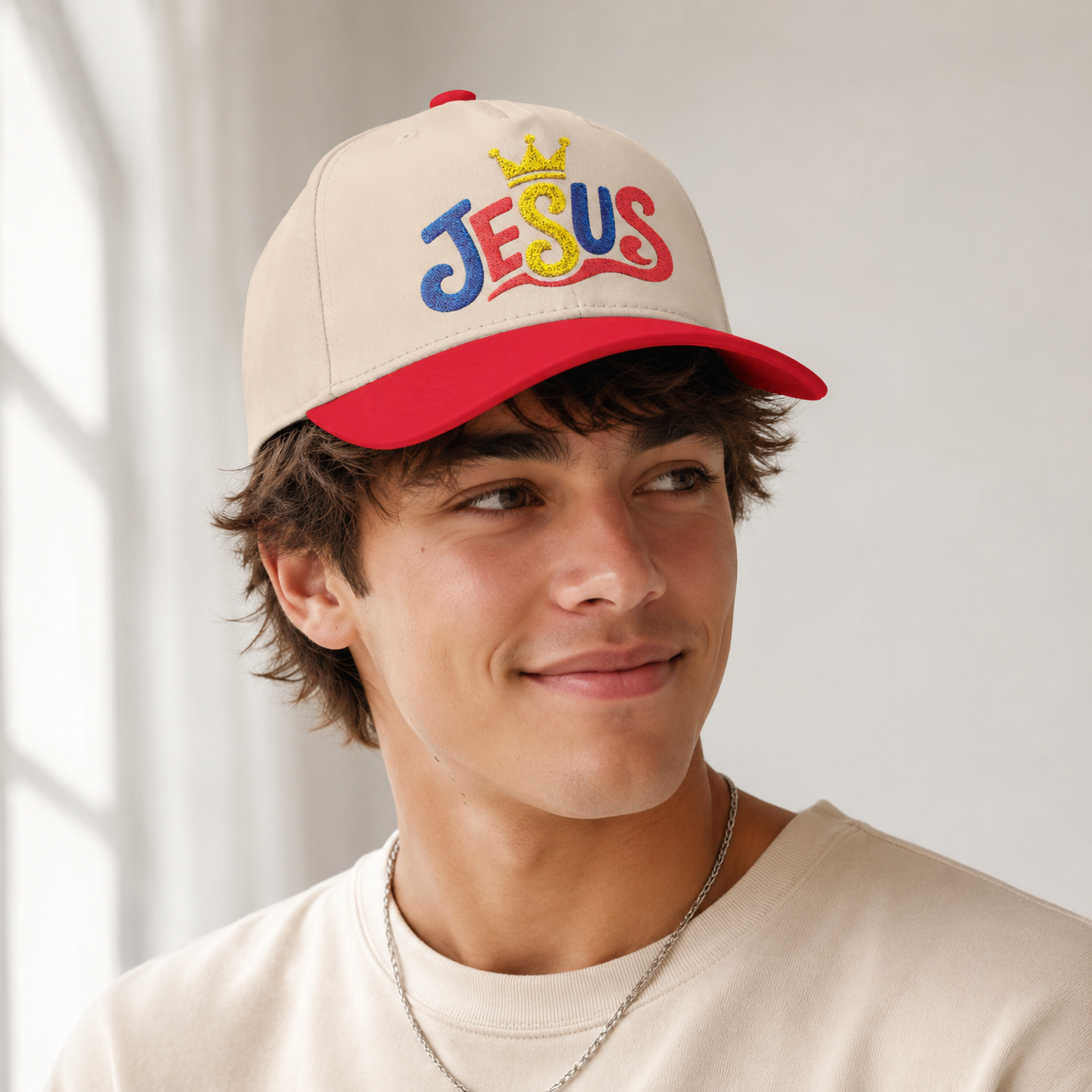Teen Baptism Gift Christian Hat, Embroidered Jesus Baseball Cap for Teen Boys Gi | Christian hat | Custom Church Merch