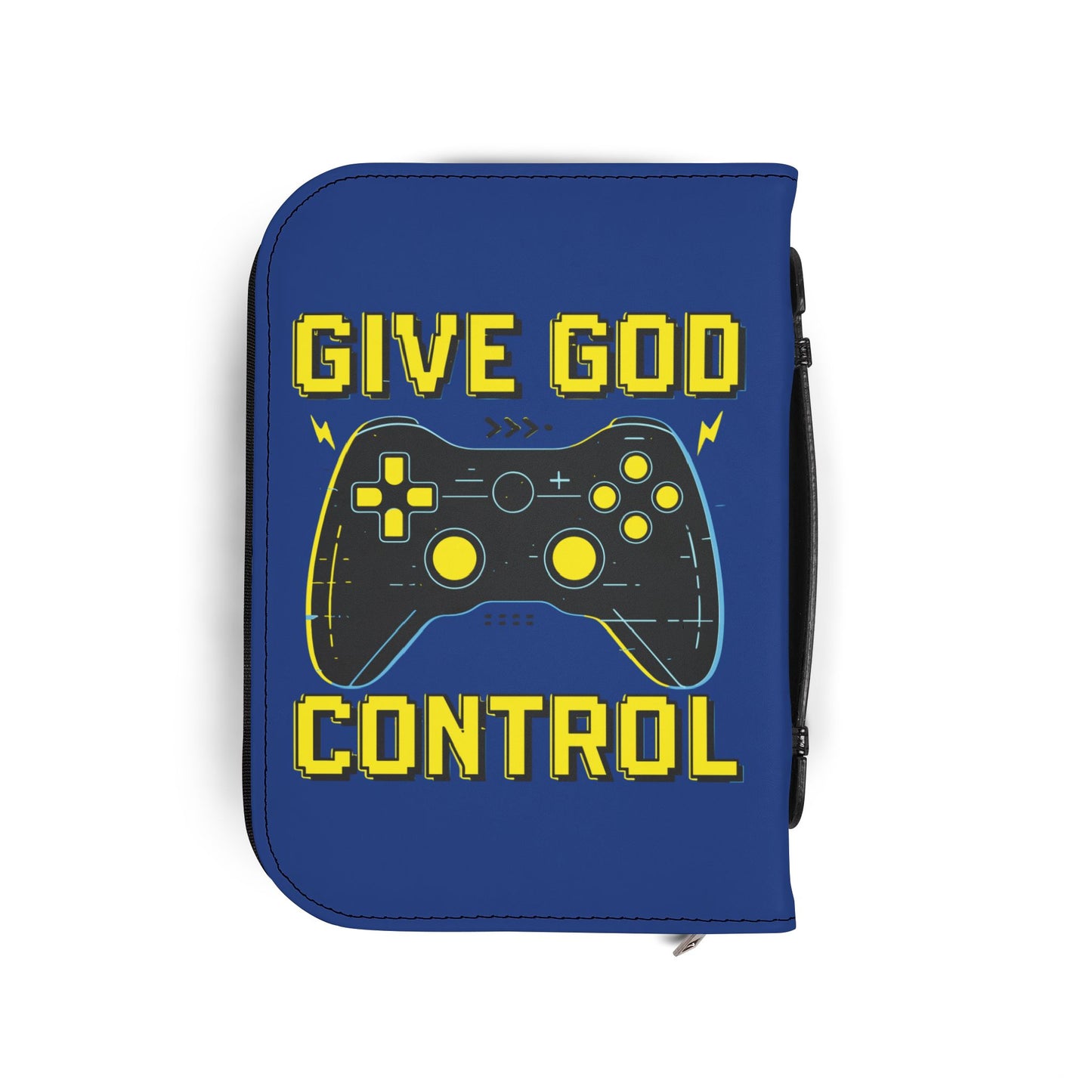 Gaming Bible Cover - Give God Control, Christian Gamer Gift, Religious Accessories, Scripture Case, Faith and Gaming