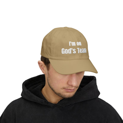 I'm On God's Team Christian Hat, Faith Dad Cap for Men & Women | Christian hat | Custom Church Merch