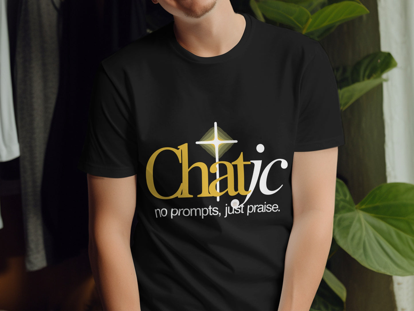 Chatjc no prompts just praise star graphic t-shirt product type