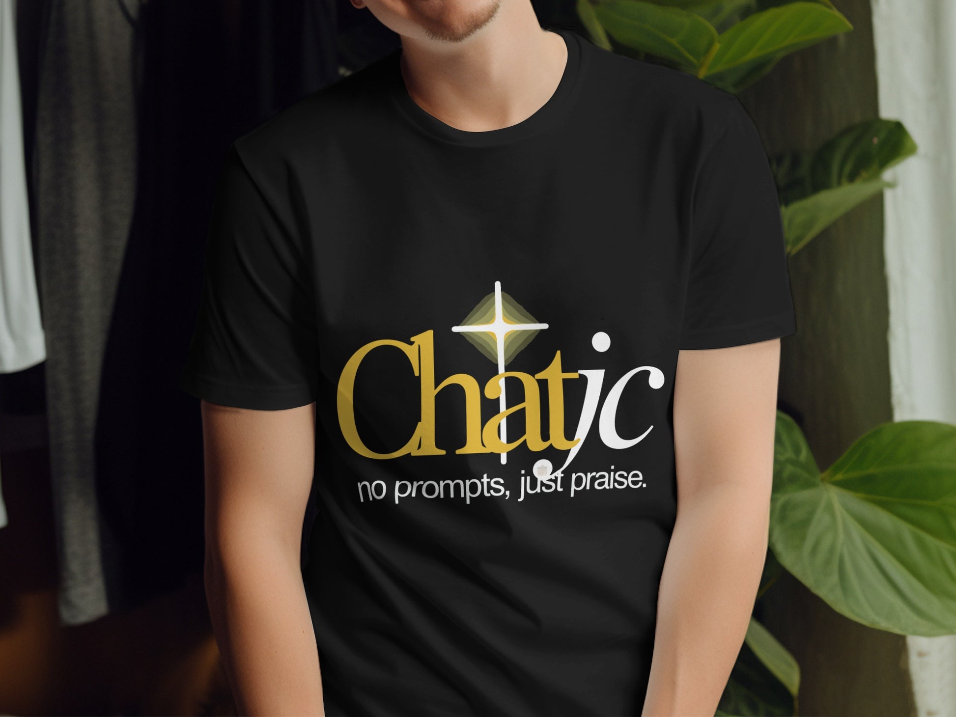 Chatjc no prompts just praise star graphic t-shirt product type