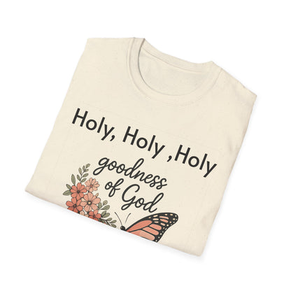 Personalized Scripture T-Shirt — Monarch Butterfly & Flowers | Christian shirt | Custom Church Merch
