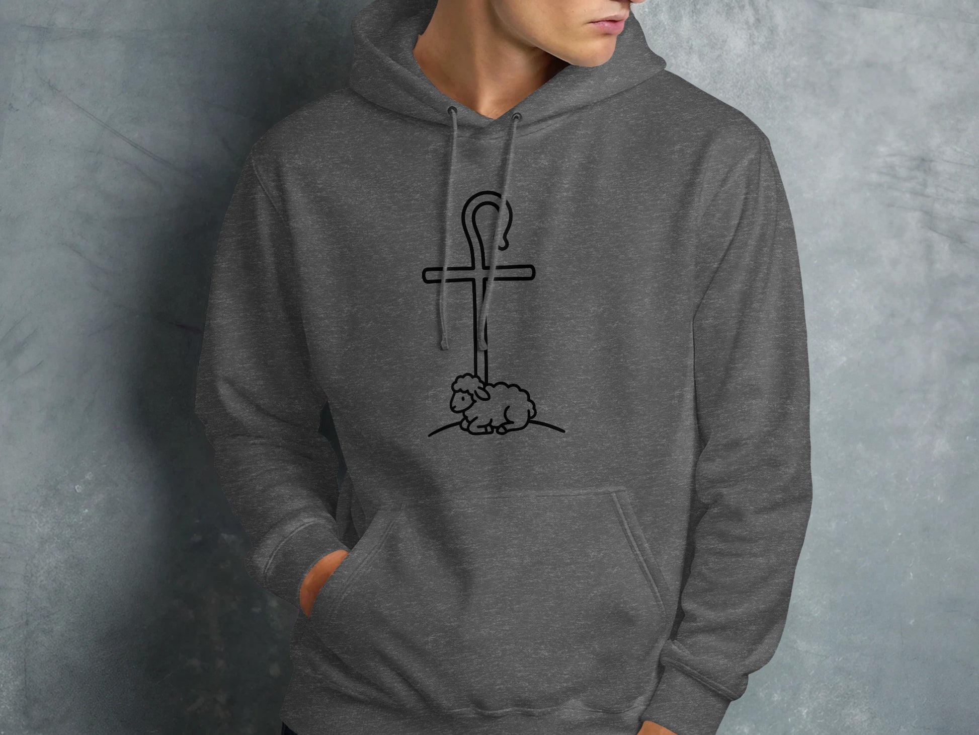 Lamb of God Christian T-Shirt, Good Shepherd Cross Tee, Religious Faith Apparel, | Christian shirt | Custom Church Merch