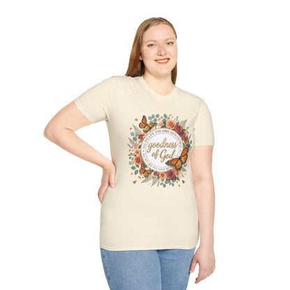 Christian Goodness of God Shirt for Women – His Goodness Never Fails Me Faith Ba | Christian shirt | Custom Church Merch