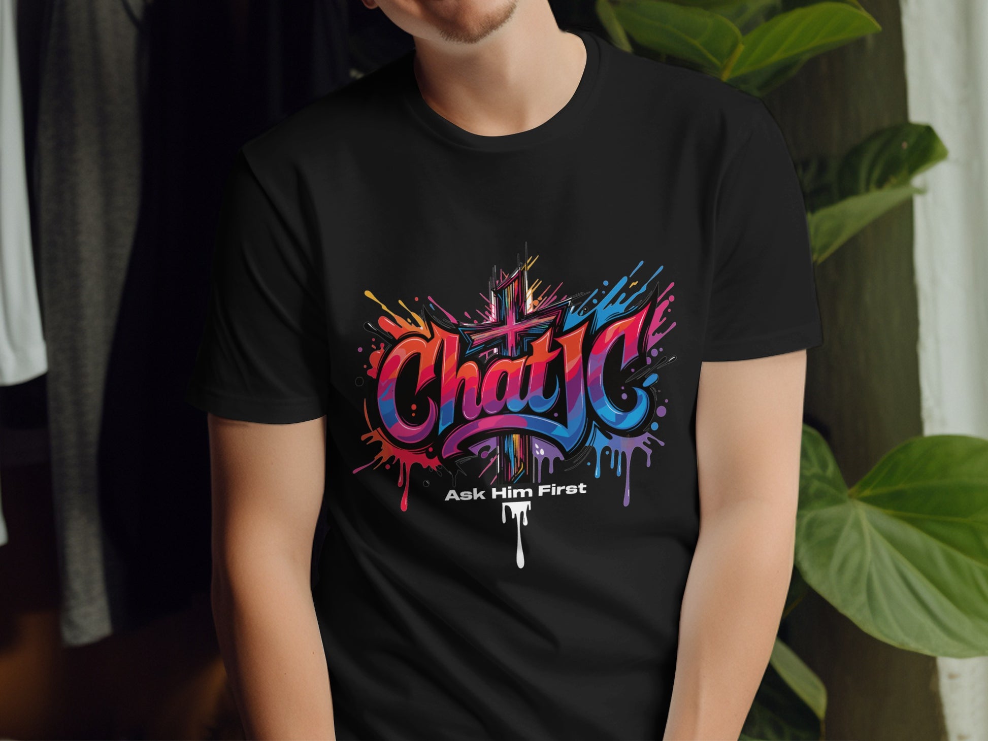 Chatic Ask Him First Colorful Splatter Design product type