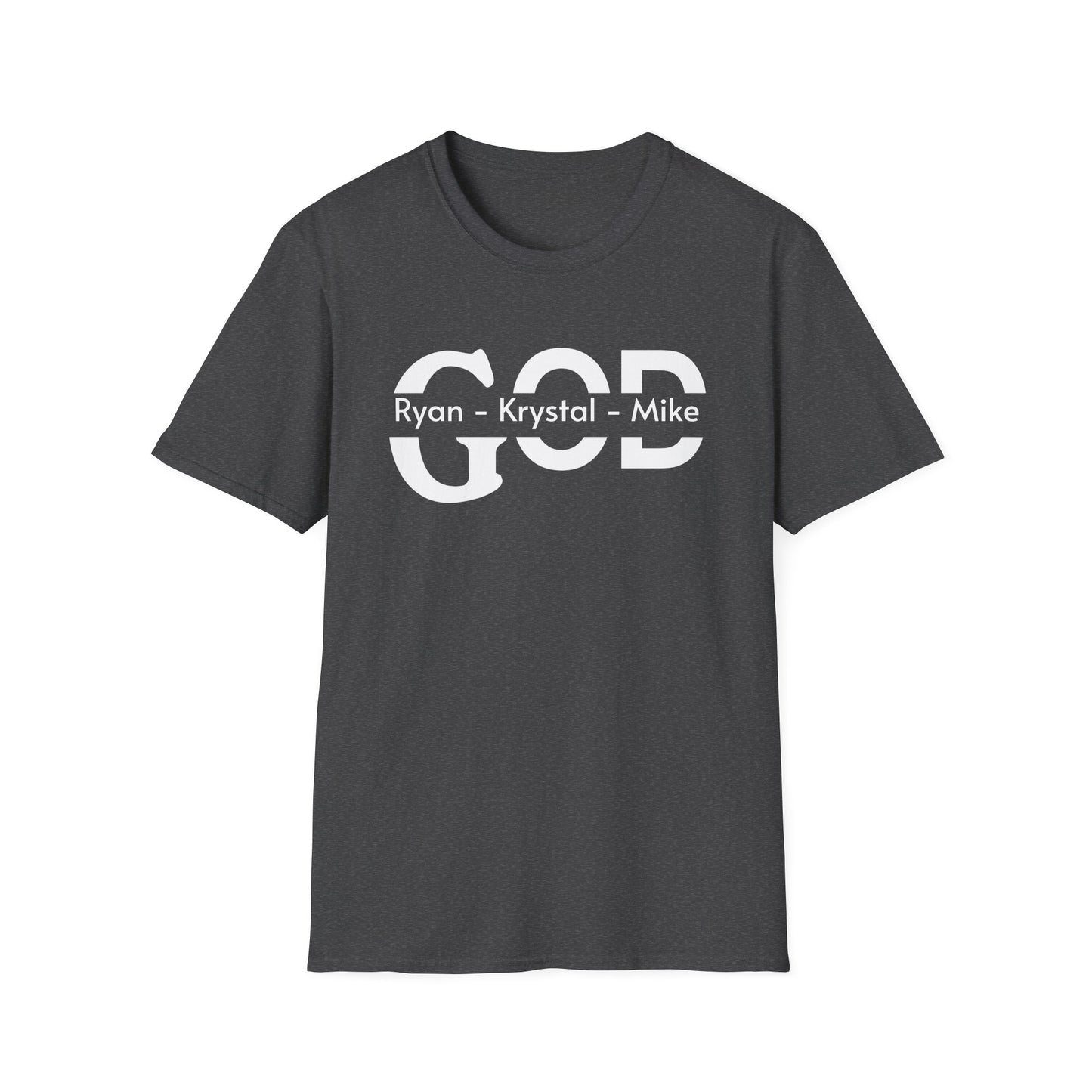Personalized God Name Stripe T-Shirt — Add Kids Names Faith Tee (e.g., Ryan • Kr | Christian shirt | Custom Church Merch