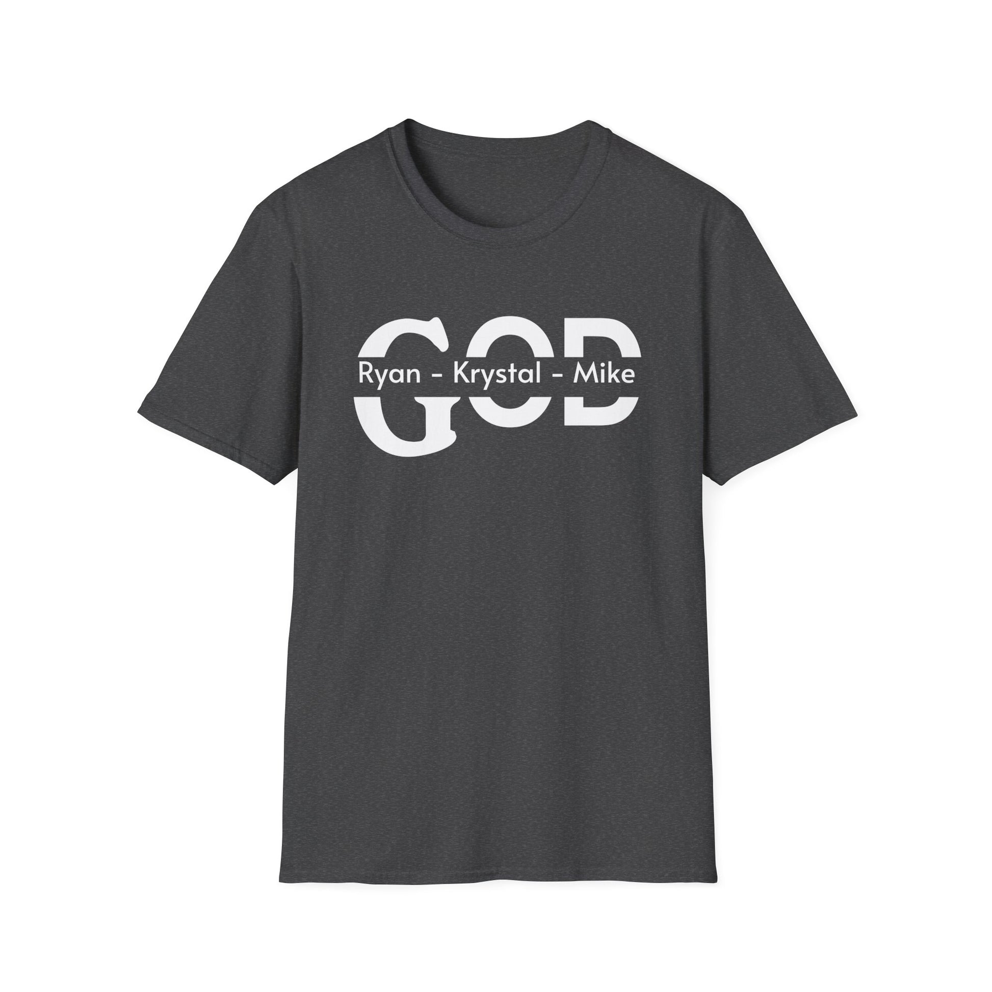 Personalized God Name Stripe T-Shirt — Add Kids Names Faith Tee (e.g., Ryan • Kr | Christian shirt | Custom Church Merch