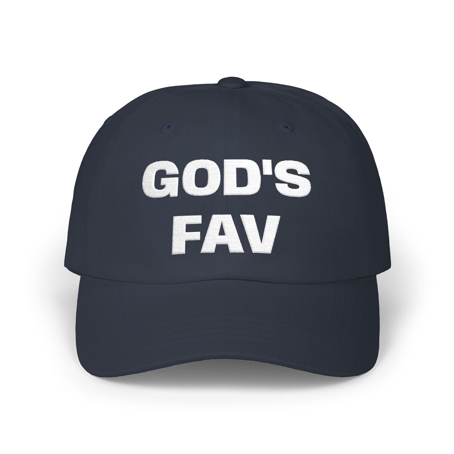 God's Fav Christian Dad Cap — Embroidered Faith Baseball Hat | Christian hat | Custom Church Merch
