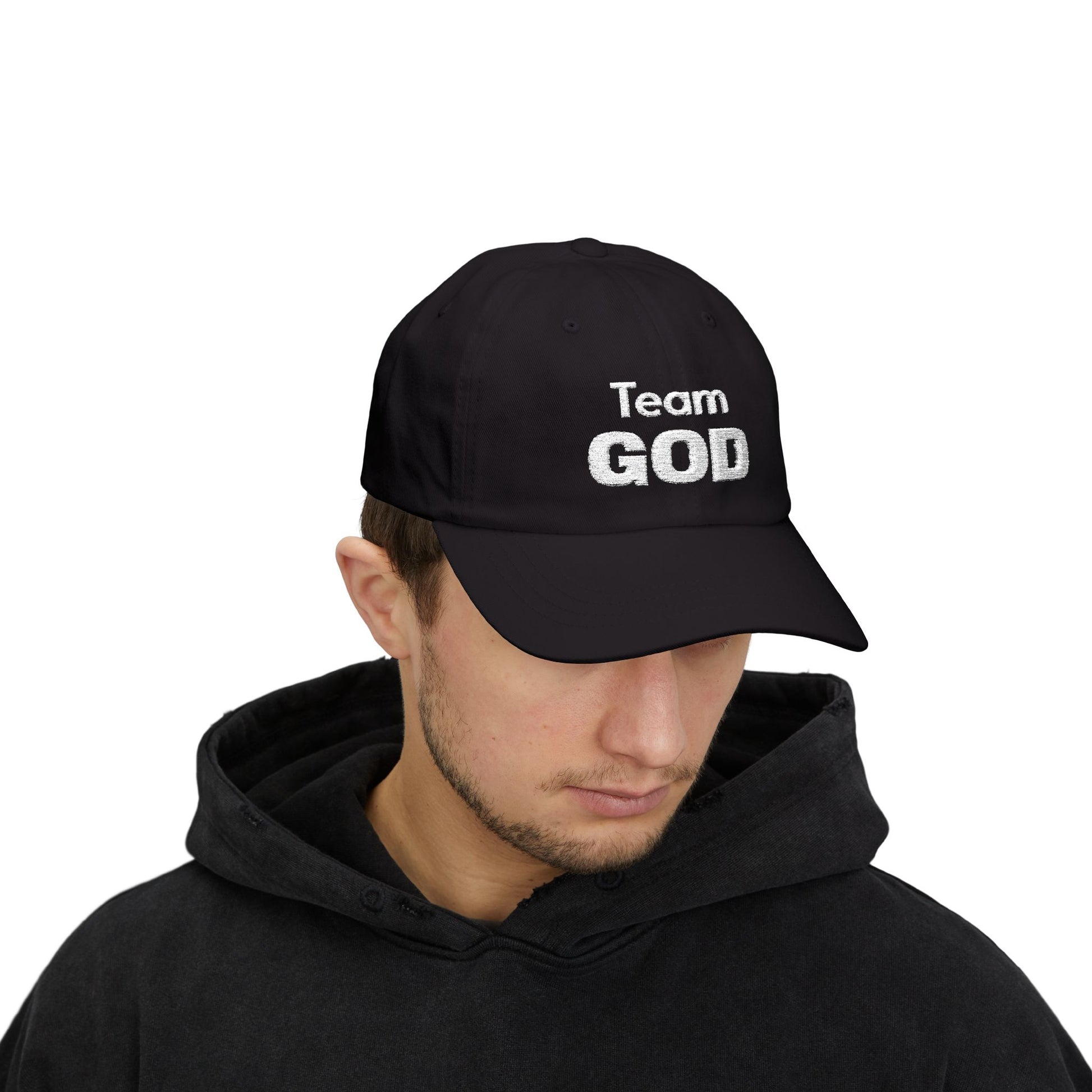 Team God Embroidered Faith Baseball Cap | Christian hat | Custom Church Merch