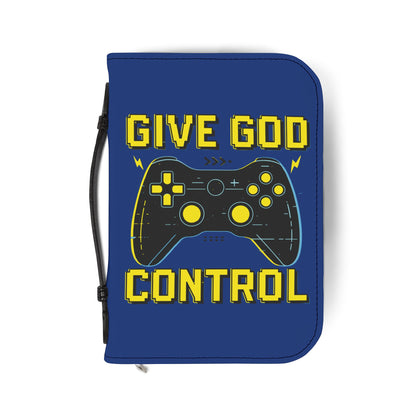 Gaming Bible Cover - Give God Control, Christian Gamer Gift, Religious Accessories, Scripture Case, Faith and Gaming