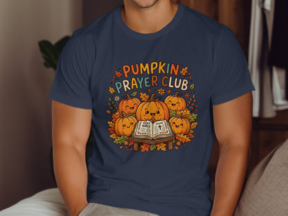 Pumpkin Prayer Club with pumpkins and open Holy Bible.