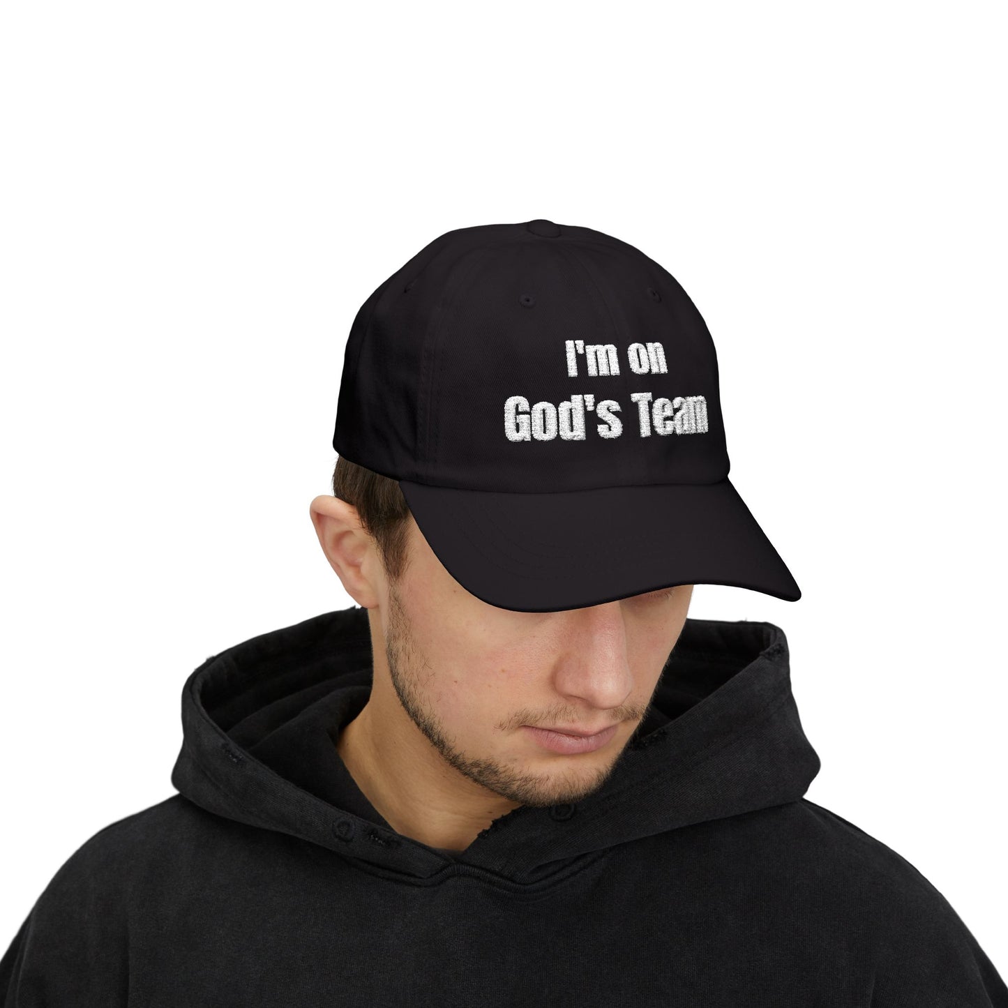 I'm On God's Team Christian Hat, Faith Dad Cap for Men & Women | Christian hat | Custom Church Merch