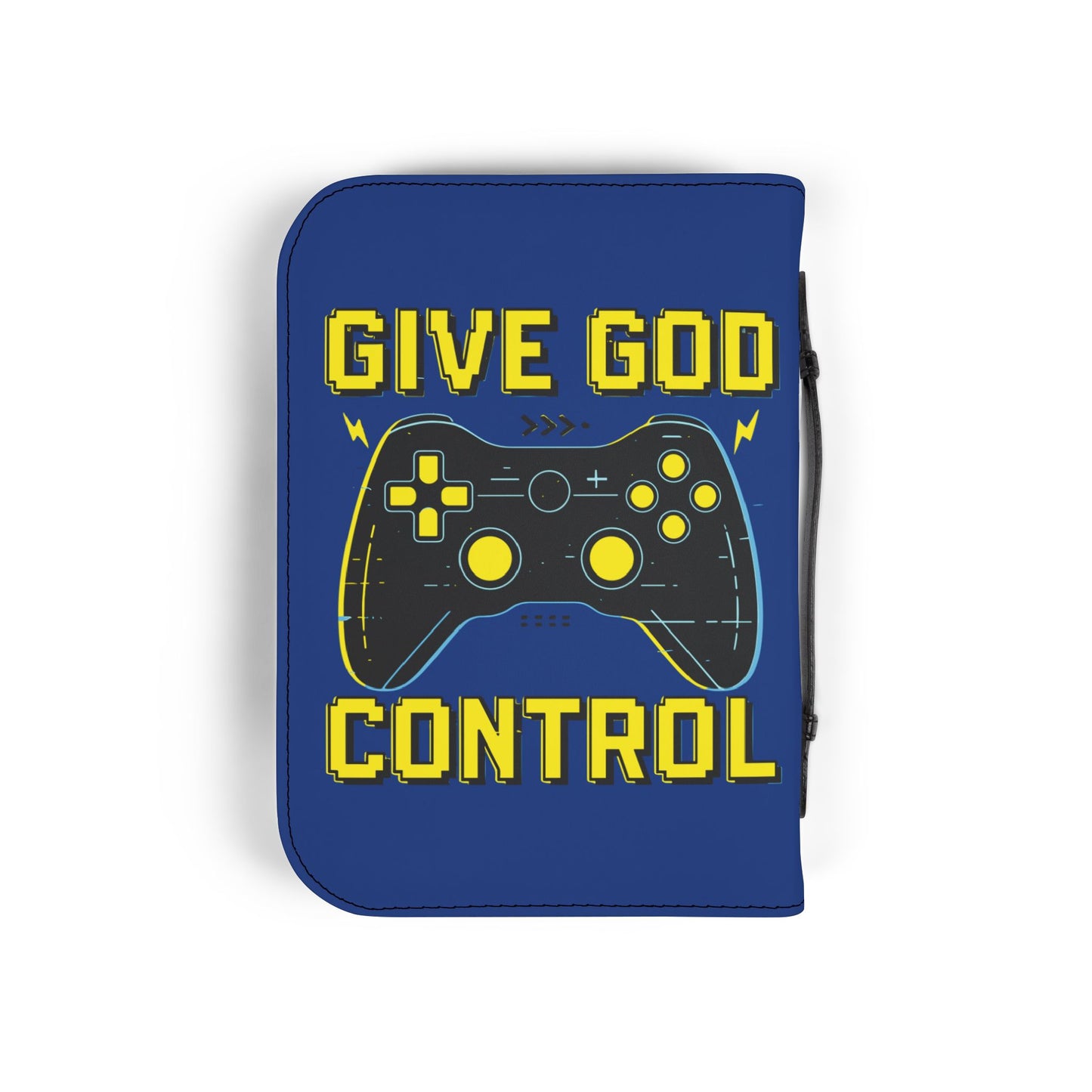 Gaming Bible Cover - Give God Control, Christian Gamer Gift, Religious Accessories, Scripture Case, Faith and Gaming