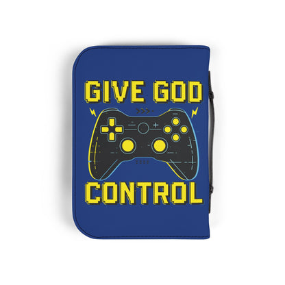 Gaming Bible Cover - Give God Control, Christian Gamer Gift, Religious Accessories, Scripture Case, Faith and Gaming