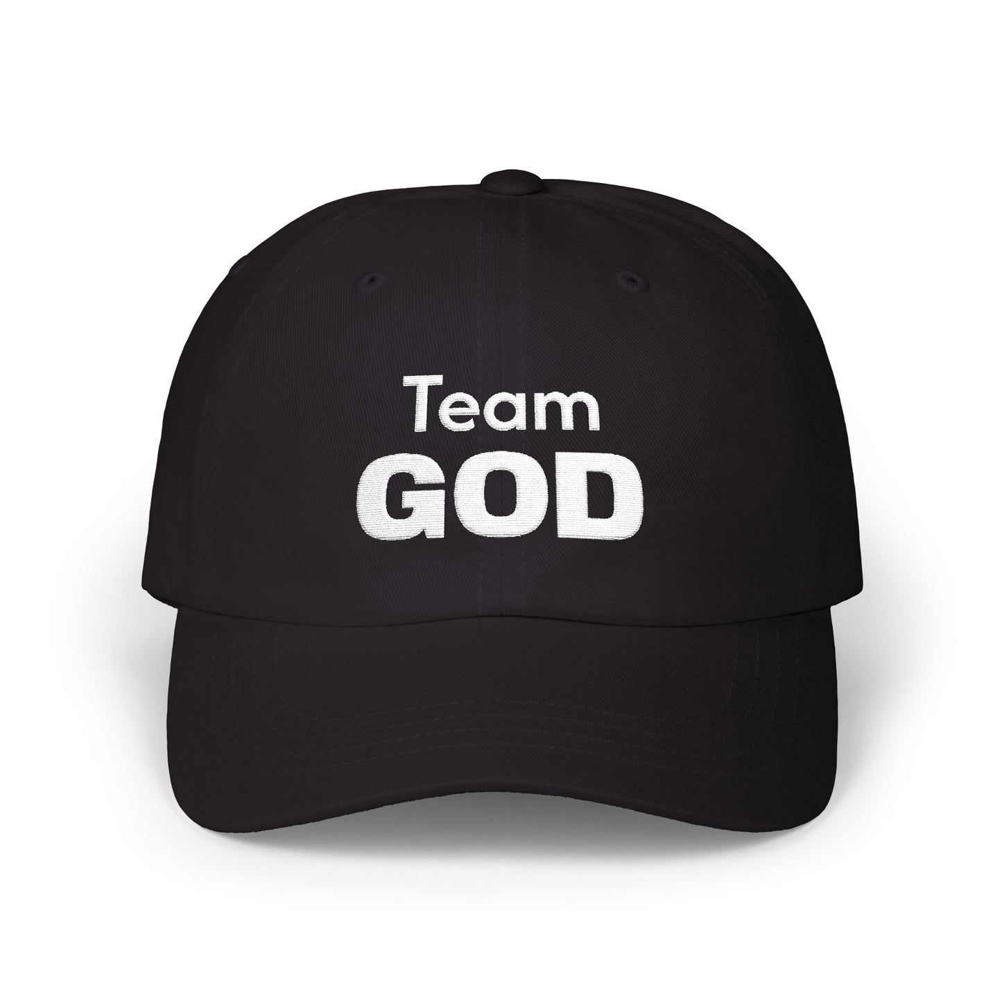 Team God Embroidered Faith Baseball Cap | Christian hat | Custom Church Merch