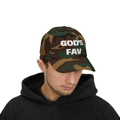 God’s Fav Christian Dad Cap — Embroidered Faith Baseball Hat