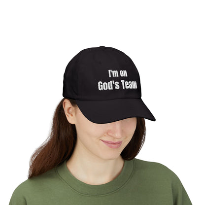 I'm On God's Team Christian Hat, Faith Dad Cap for Men & Women | Christian hat | Custom Church Merch