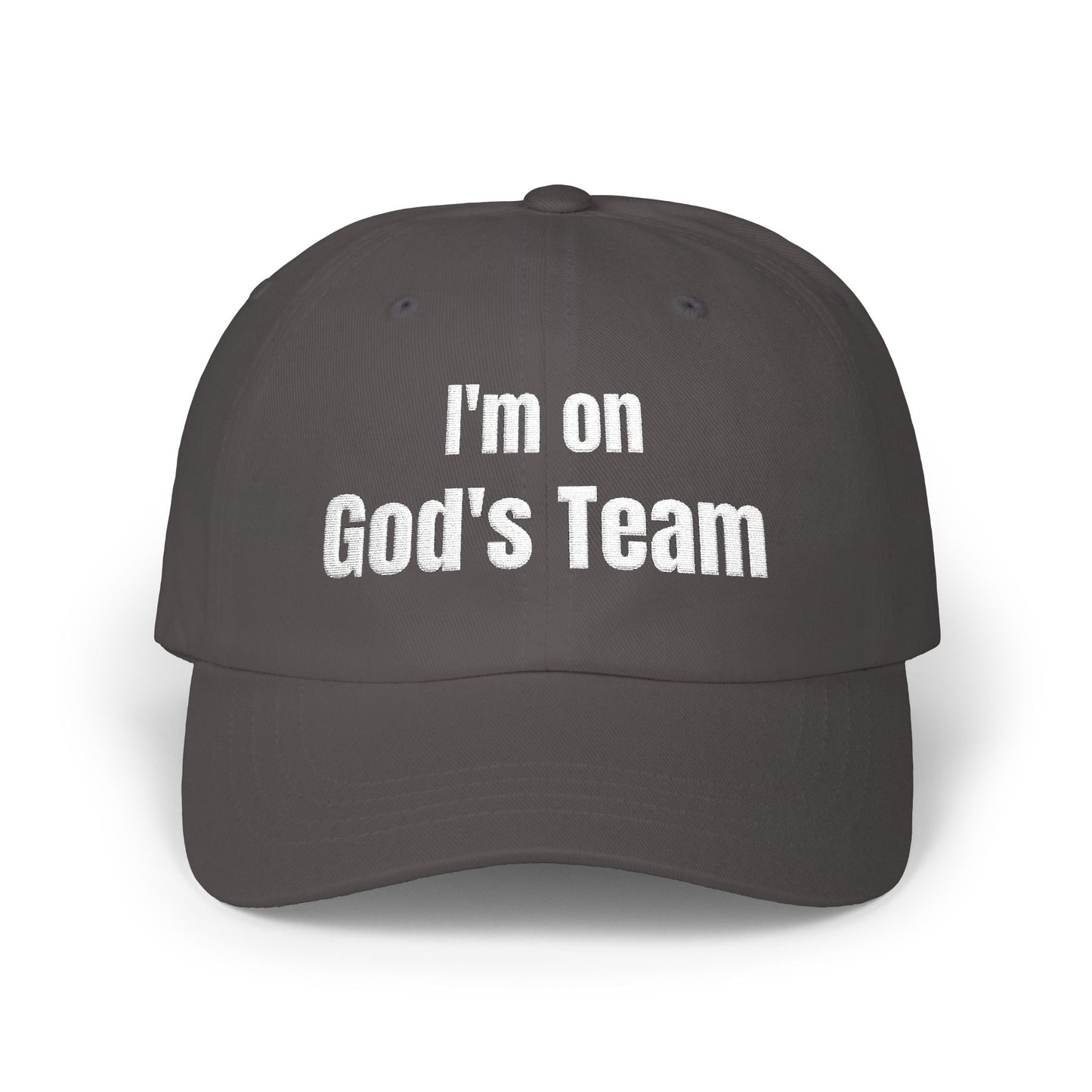 I'm On God's Team Christian Hat, Faith Dad Cap for Men & Women | Christian hat | Custom Church Merch