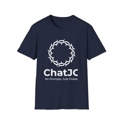 Christian AI Humor Shirt for Men Women – ChatJC Crown of Thorns Graphic Tee Fait | Christian shirt | Custom Church Merch