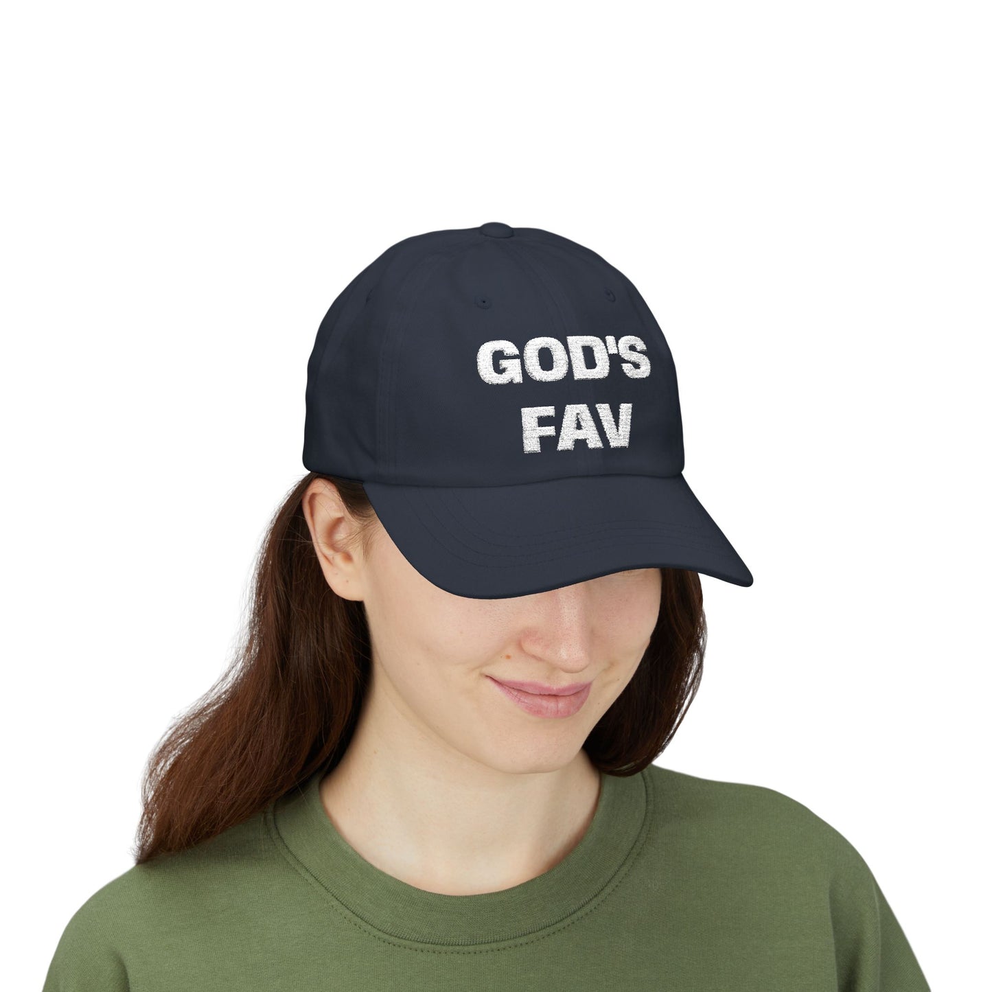 God’s Fav Christian Dad Cap — Embroidered Faith Baseball Hat