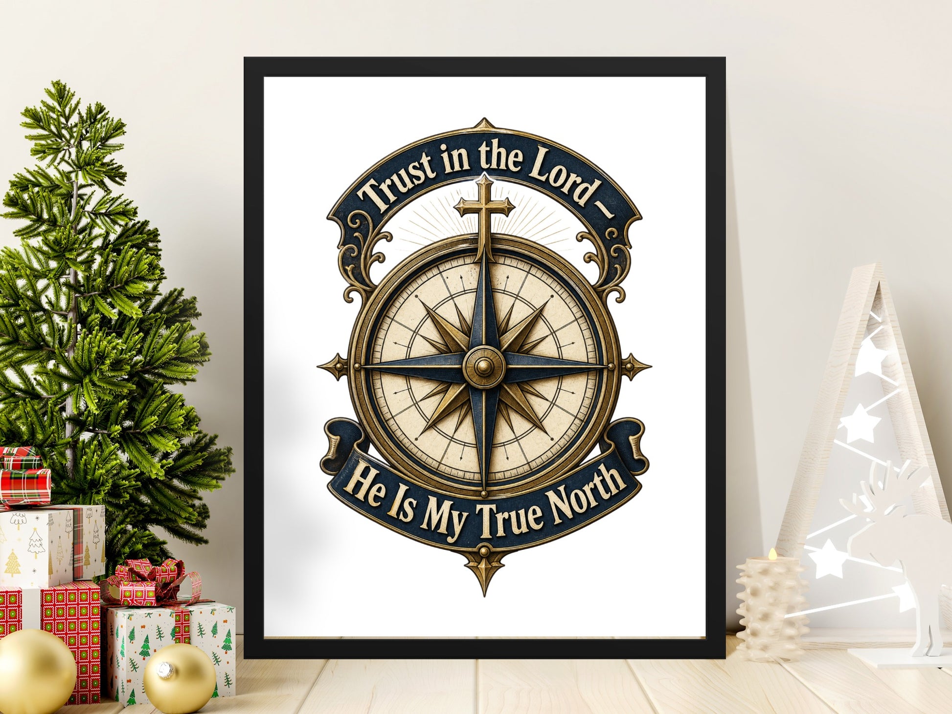 Compass with text "Trust in the Lord- He Is My True North".
