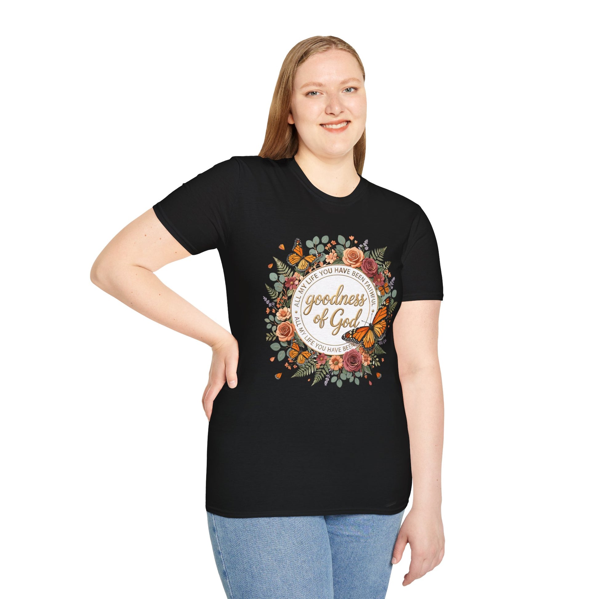 Christian Goodness of God Shirt for Women – His Goodness Never Fails Me Faith Ba | Christian shirt | Custom Church Merch
