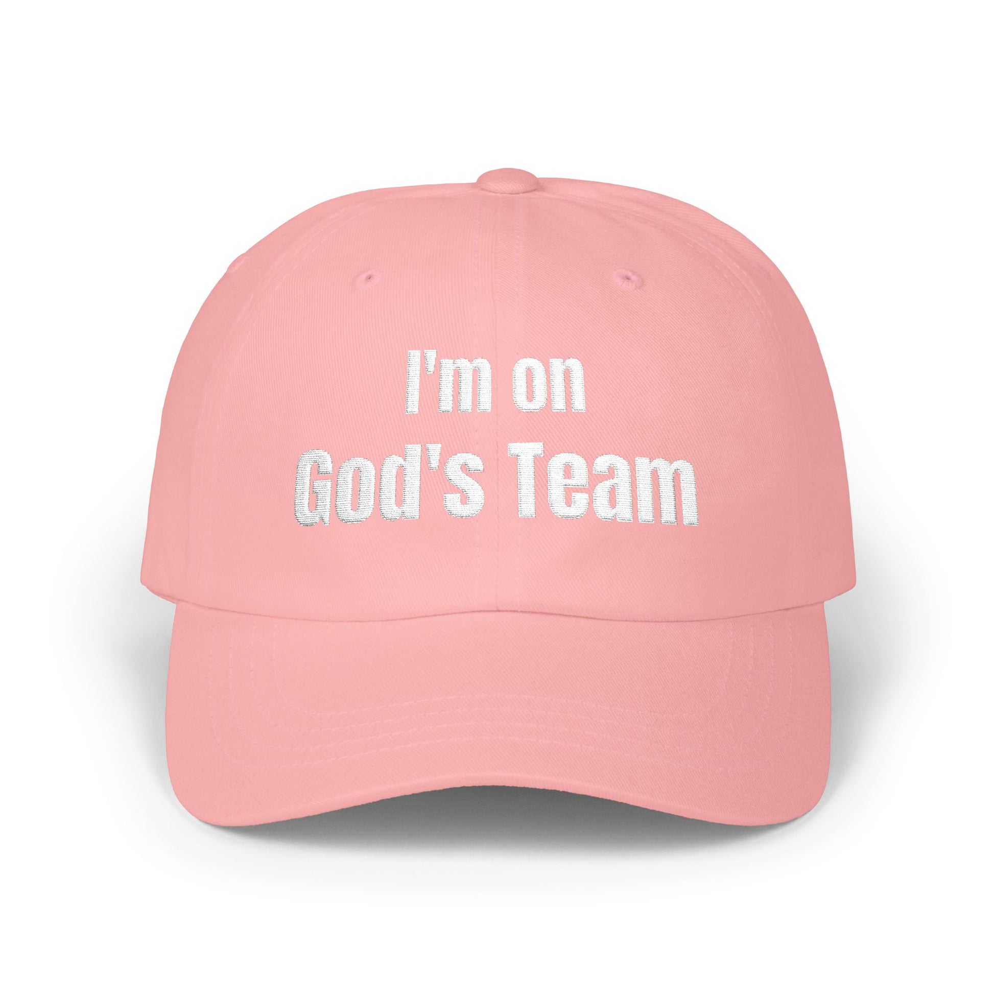 I'm On God's Team Christian Hat, Faith Dad Cap for Men & Women | Christian hat | Custom Church Merch