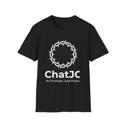Christian AI Humor Shirt for Men Women – ChatJC Crown of Thorns Graphic Tee Fait | Christian shirt | Custom Church Merch