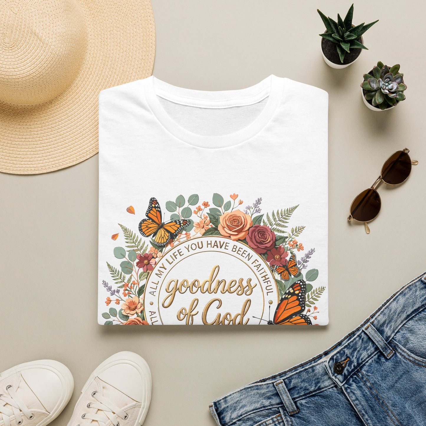 Christian Goodness of God Shirt for Women – His Goodness Never Fails Me Faith Ba | Christian shirt | Custom Church Merch