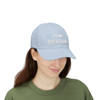 I’m On God’s Team Christian Hat, Faith Dad Cap for Men & Women