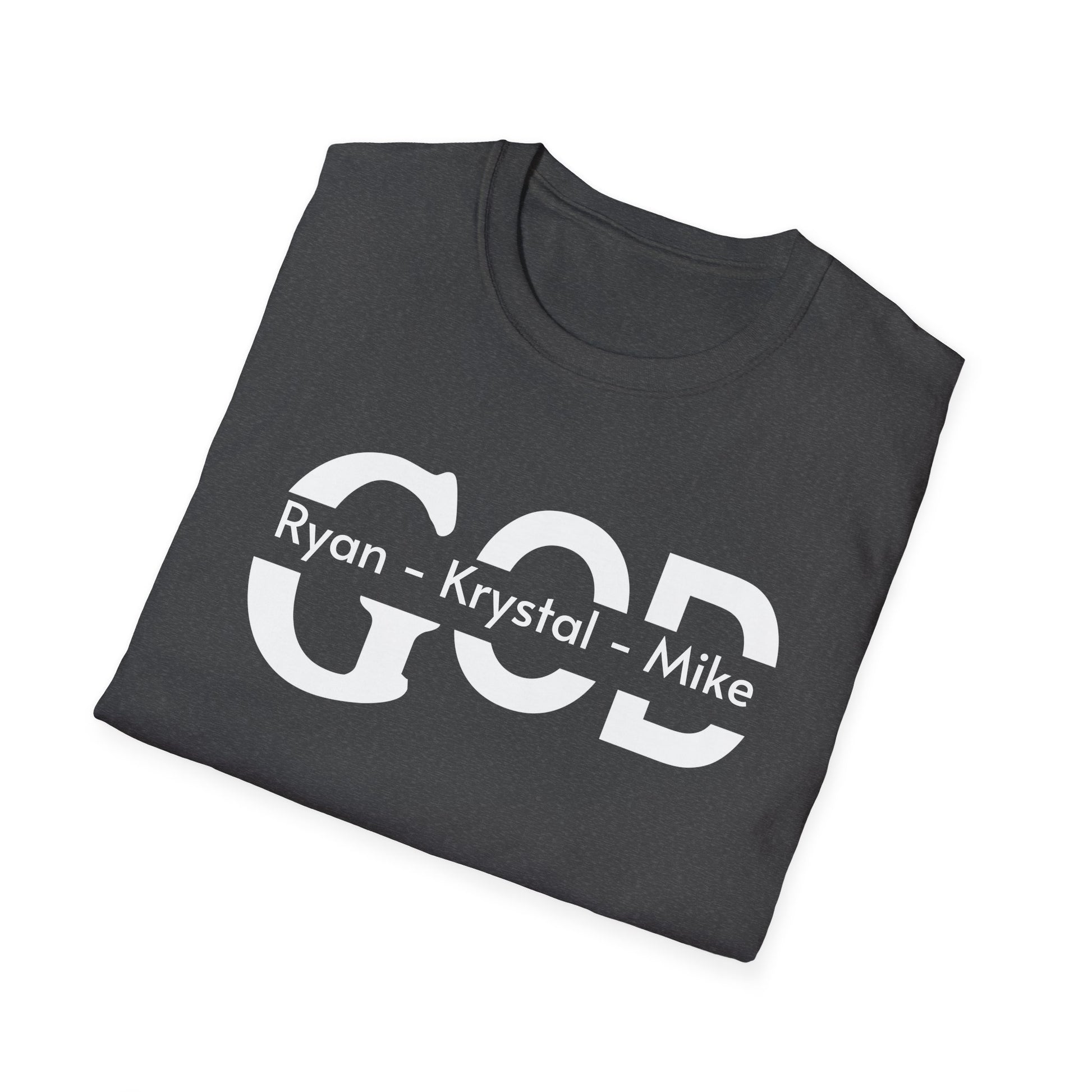 Personalized God Name Stripe T-Shirt — Add Kids Names Faith Tee (e.g., Ryan • Kr | Christian shirt | Custom Church Merch