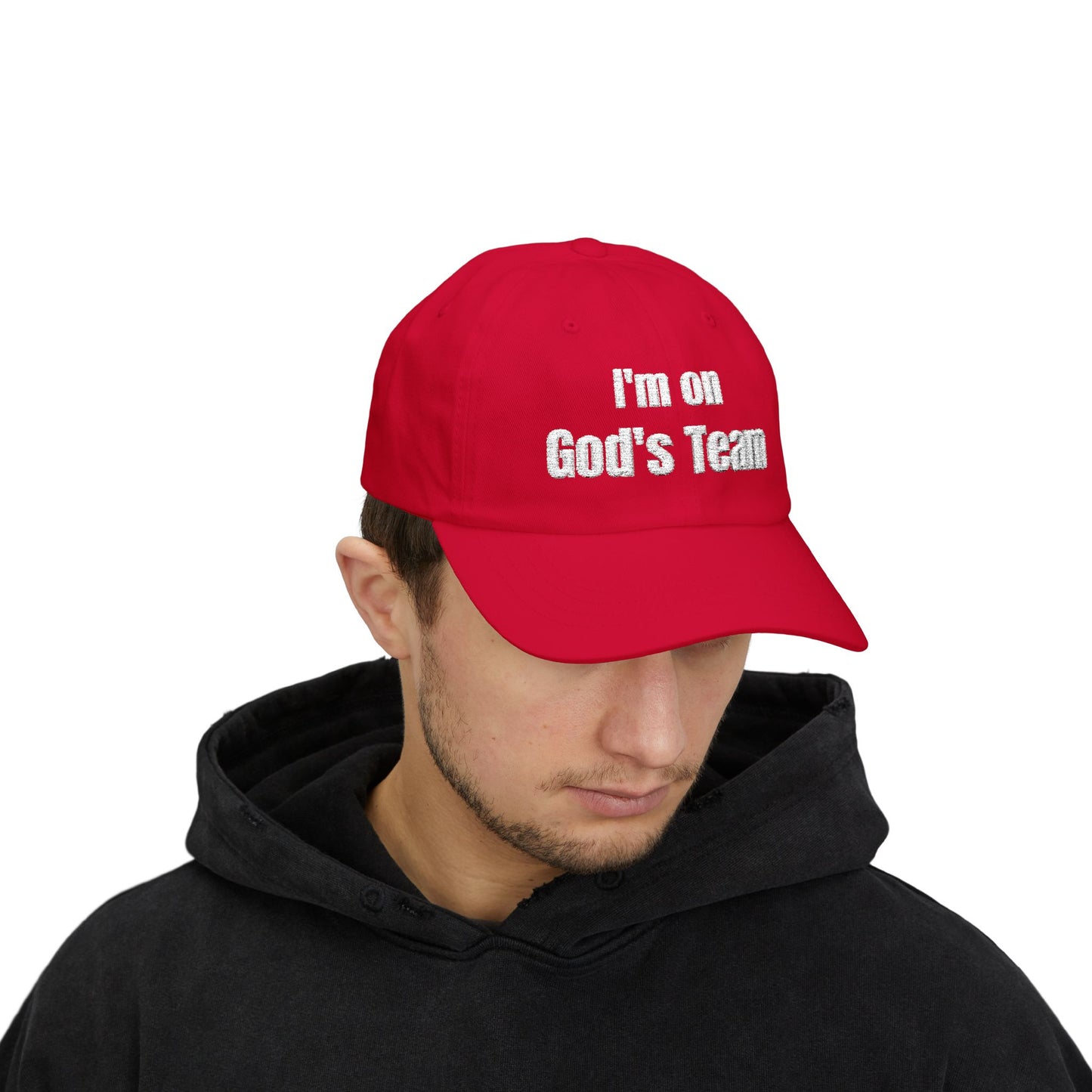 I’m On God’s Team Christian Hat, Faith Dad Cap for Men & Women