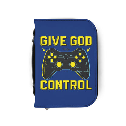 Gaming Bible Cover - Give God Control, Christian Gamer Gift, Religious Accessories, Scripture Case, Faith and Gaming