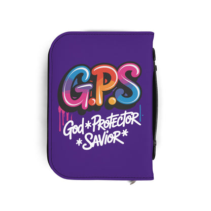 Colorful Bible Cover | G.P.S. God Protector Savior | Christian Gift, Religious Accessory, Bible Case, Faith Journal Holder, Church Supplies