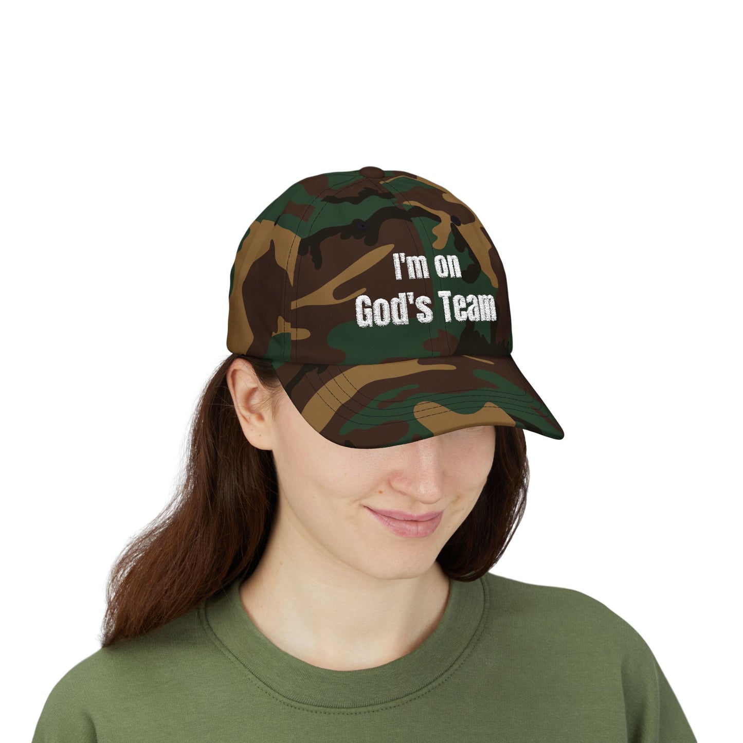 I'm On God's Team Christian Hat, Faith Dad Cap for Men & Women | Christian hat | Custom Church Merch