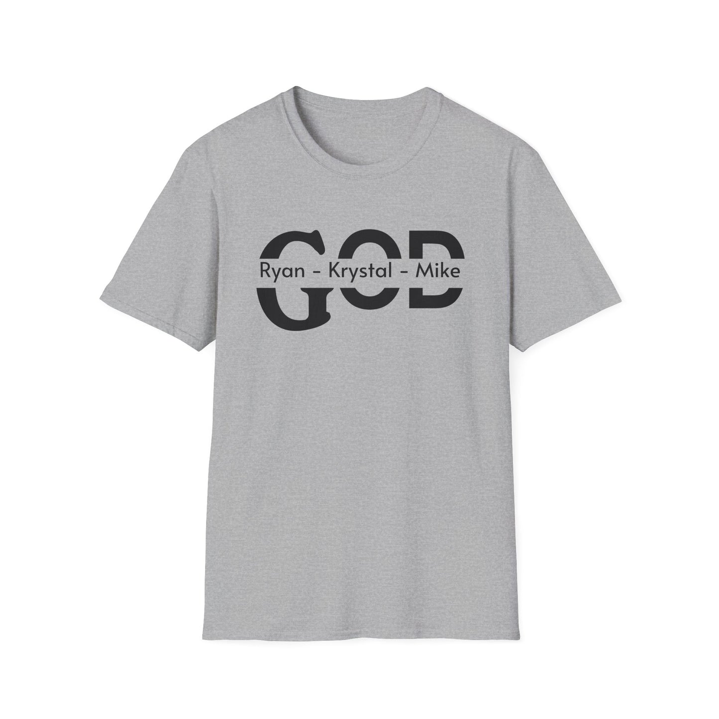 Personalized God Name Stripe T-Shirt — Add Kids Names Faith Tee (e.g., Ryan • Kr | Christian shirt | Custom Church Merch