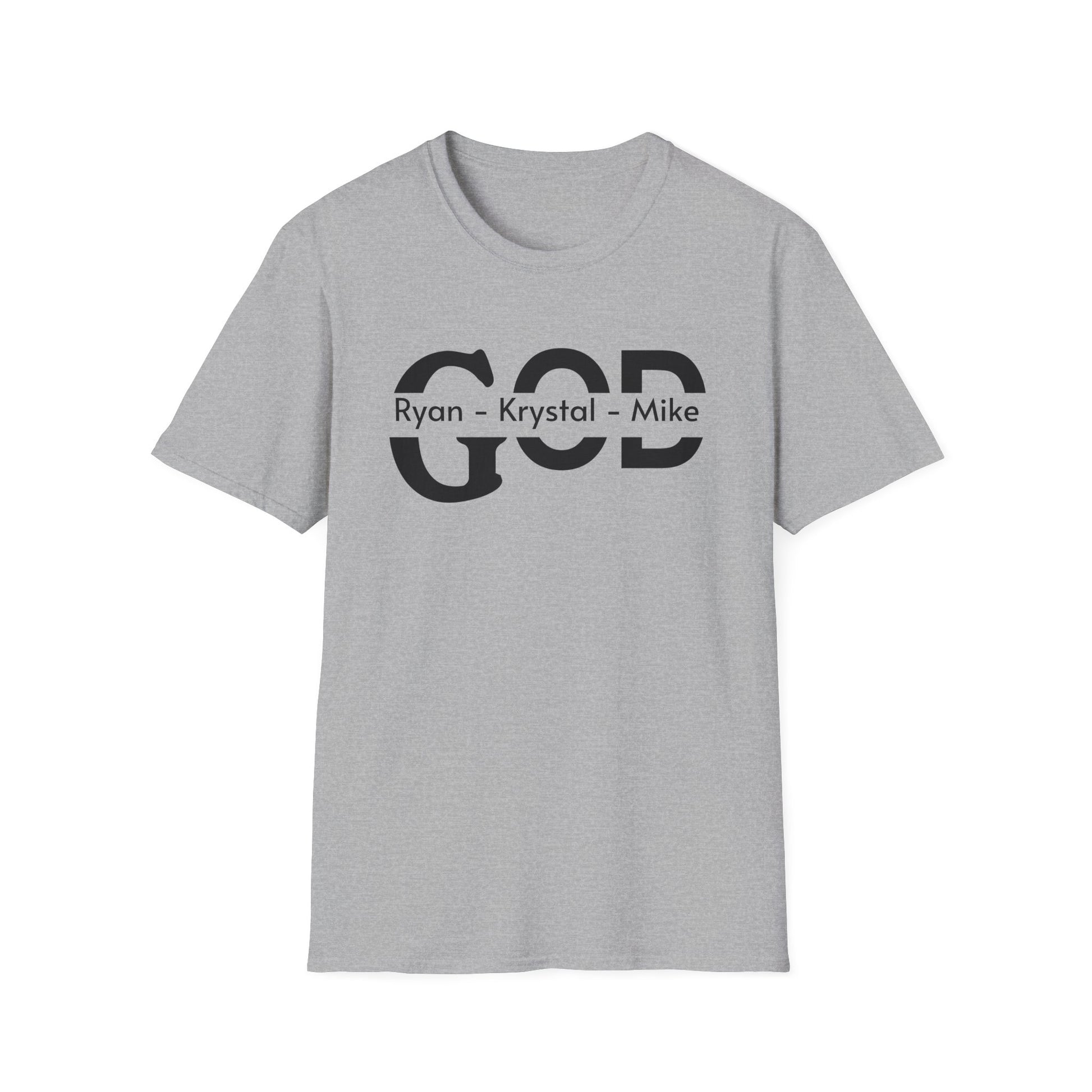 Personalized God Name Stripe T-Shirt — Add Kids Names Faith Tee (e.g., Ryan • Kr | Christian shirt | Custom Church Merch