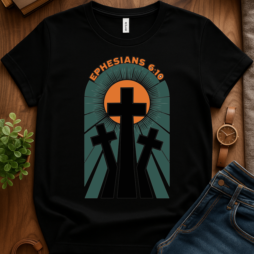 Ephesians 6 10 V1 Print - Black