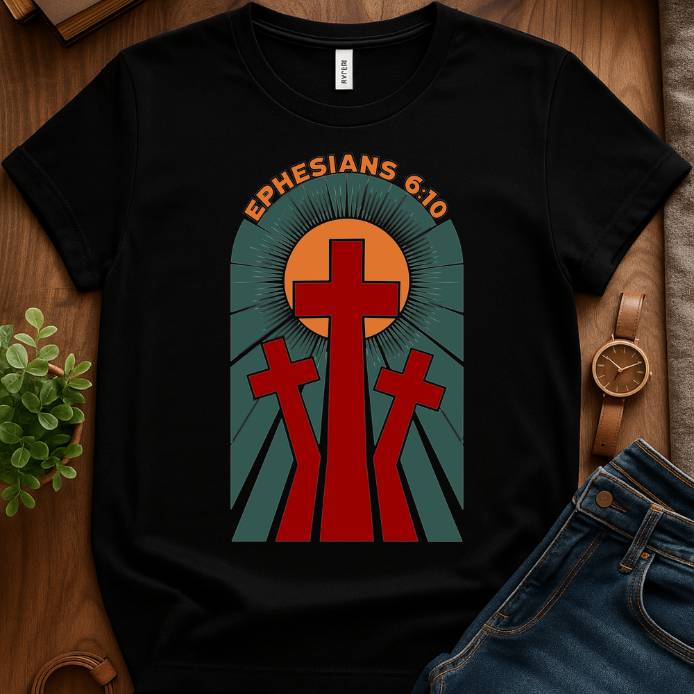 Ephesians 6 10 V1b Print - Black