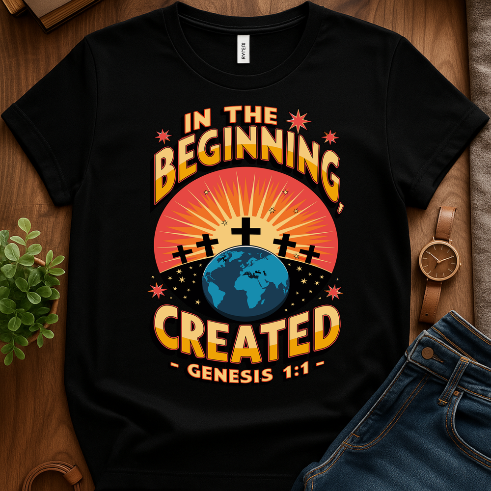 In The Beginning V1 Print - Black