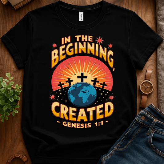 In The Beginning V1 Print - Black