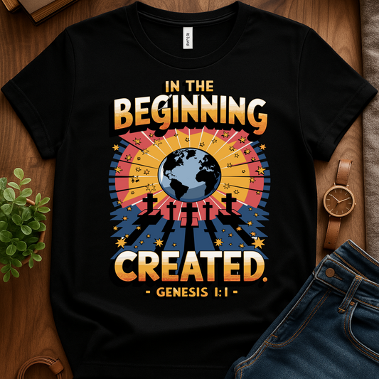 In The Beginning V2 Print - Black