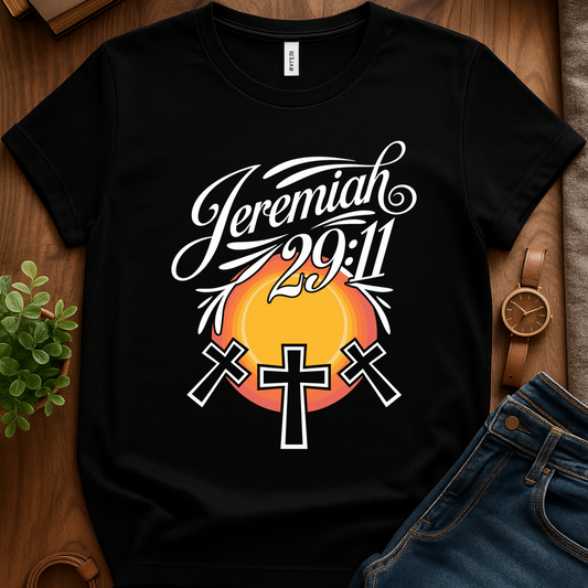 Jeremiah 29 11 V1b Print - Black