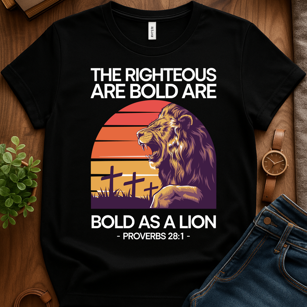Bold As A Lion V5b Print - Black