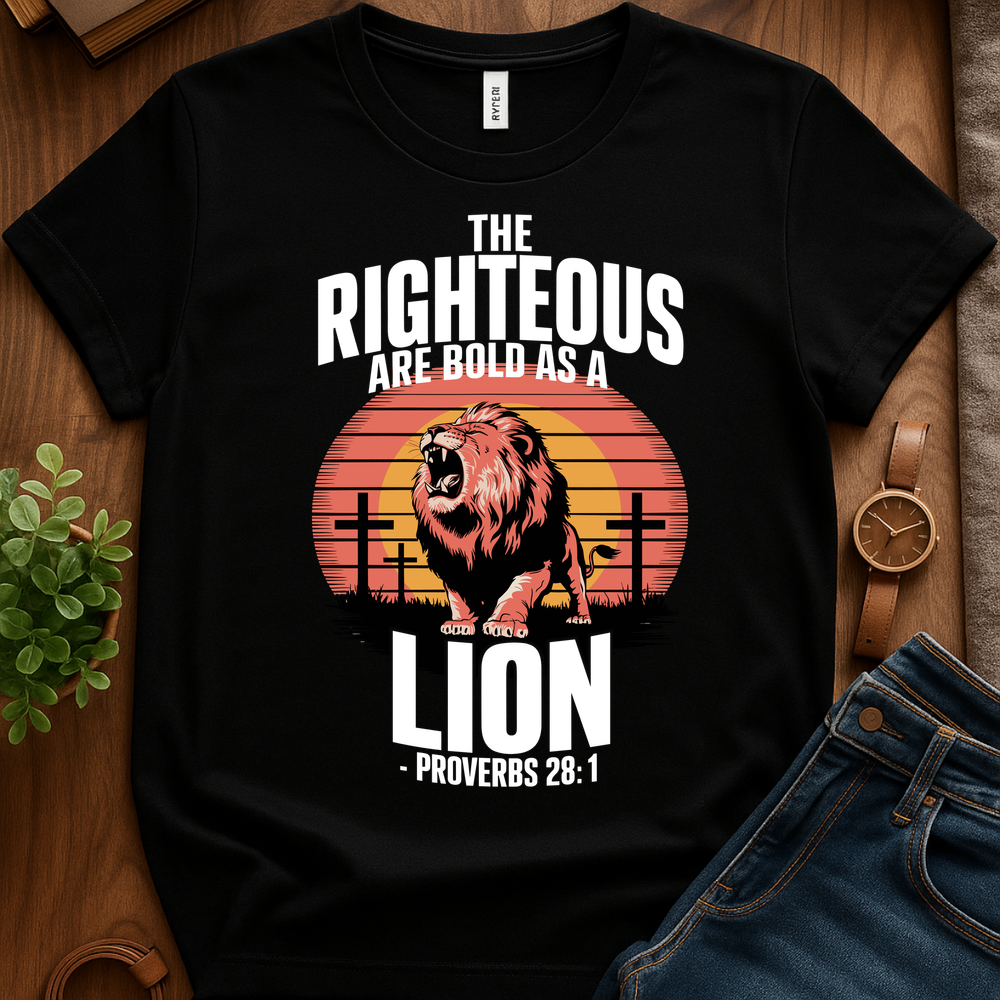 Bold As A Lion V4b Print - Black