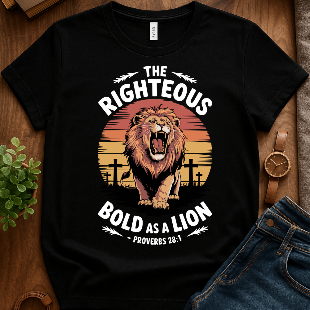 Bold As A Lion V3b Print - Black